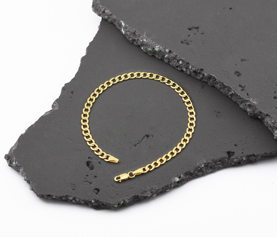 Złota bransoletka 585 pancerka