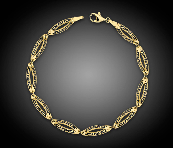 Złota bransoletka 375 grecka