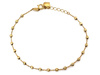 Bransoletka złota łańcuszkowa z kuleczkami