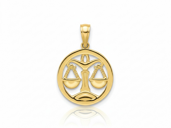 Zawieszka złota Waga wisiorek zodiak