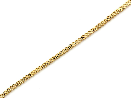 Bransoletka złota ażurowa błyszcząca elegancka