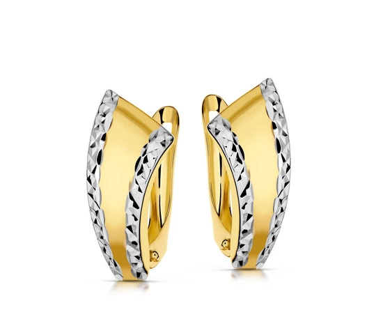 Złote kolczyki 375 - klasyczne