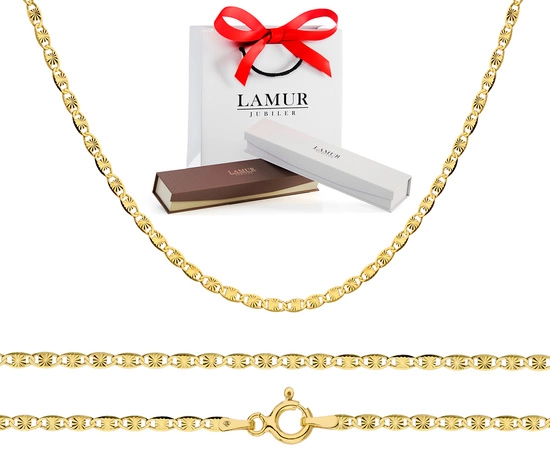 Złoty łańcuszek 585 Valentino 