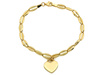 Bransoletka złota z wiszącym sercem