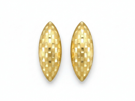 Złote kolczyki delikatne angielskie zapięcie