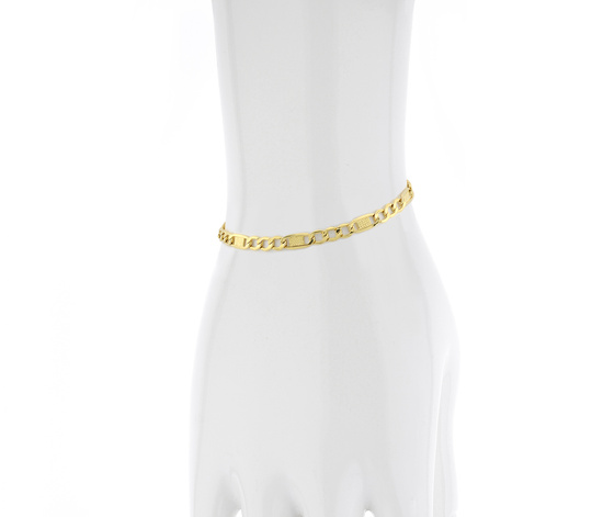 Złota bransoletka 585 figaro