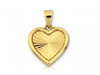 Zawieszka złote serce frezowane zdobione