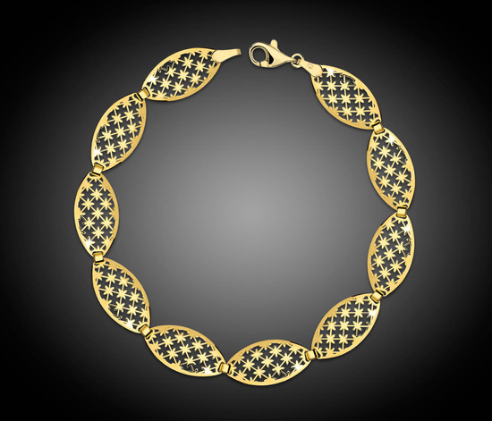 Złota bransoletka 375 klasyczna