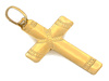 Złoty krzyżyk wisiorek zawieszka z wizerunkiem Jezusa