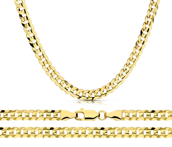 Złoty łańcuszek 375 pancerka 