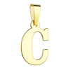 Złota literka C - mała zawieszka 333