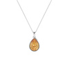 Naszyjnik srebrny 925 Swarovski - owalny