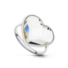 Srebrny pierścionek 925 z kryształem Swarovski - serce