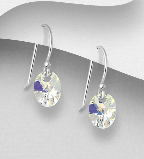 Kolczyki srebrne 925 Swarovski