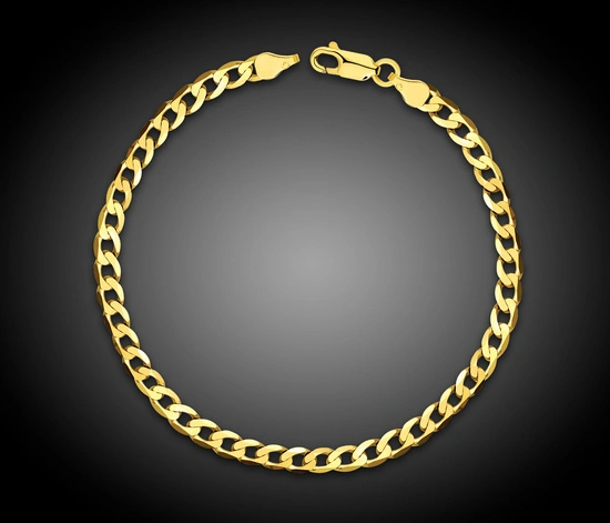 Złota bransoletka 585 pancerka