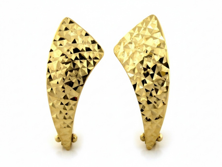 Kolczyki złote angielskie bez kamieni