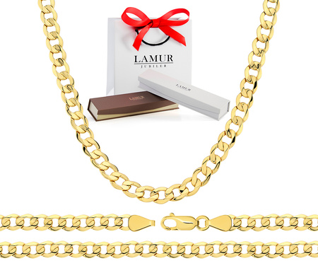 Złoty łańcuszek 585 pancerka