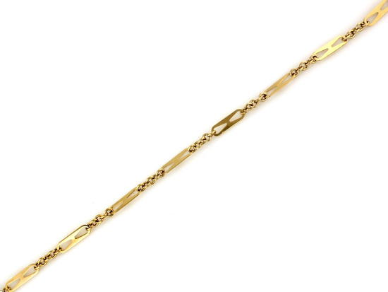 Bransoletka złota modna oryginalna na czasie