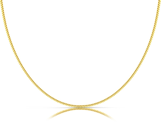 Złoty łańcuszek 585 kostka