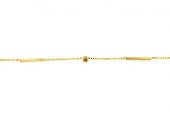 Bransoletka złota delikatna z kulkami