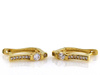 Złote kolczyki z cyrkoniami