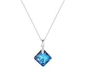 Naszyjnik srebrny 925 Swarovski - kwadrat