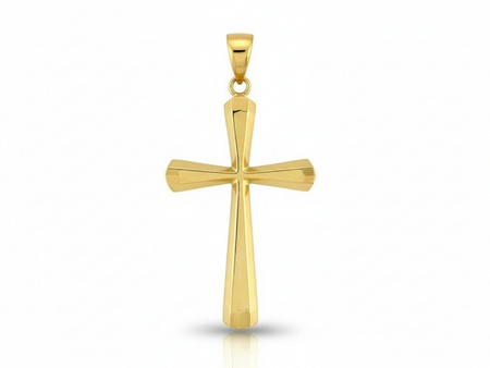 Krzyżyk na łańcuszek złoty prosty uniwersalny
