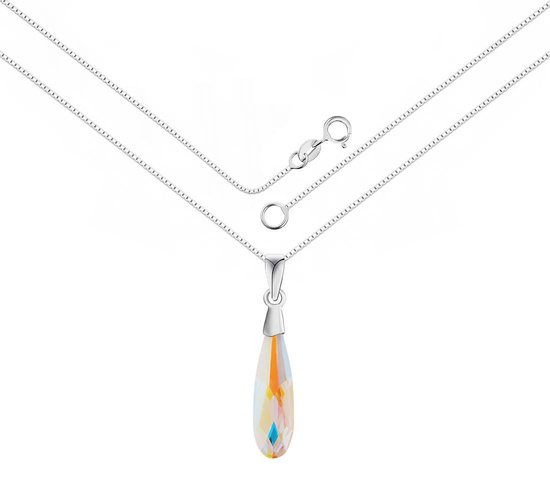 Naszyjnik srebrny 925 Swarovski - kropla