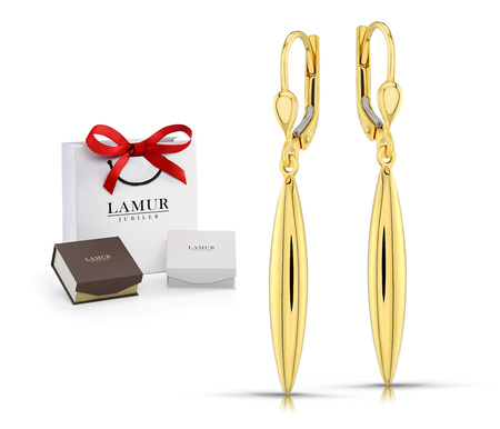 Złote kolczyki 585 - wiszące