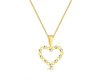 Złoty naszyjnik 375 - serce, serduszko