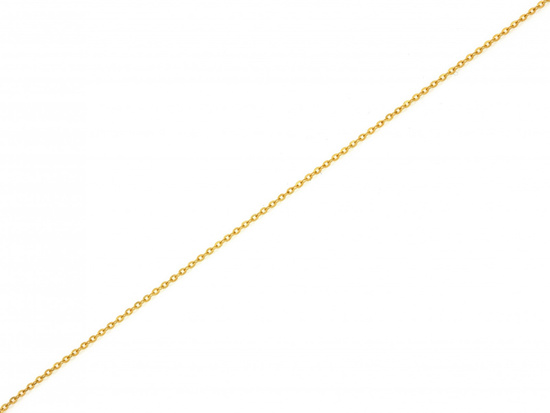 Delikatna złota bransoletka łańcuszkowa ankier 1,3mm