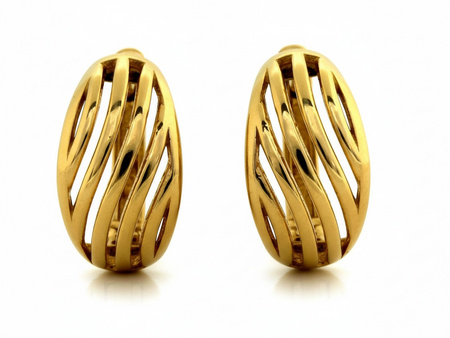 Kolczyki złote do każdej stylizacji na angielskim zapięciu