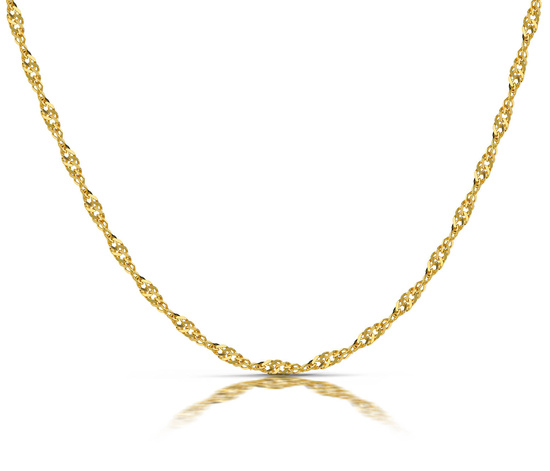 Złoty łańcuszek 585 Singapur 