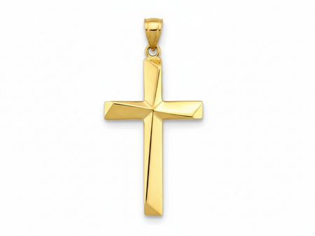 Złota zawieszka krzyżyk wysokość 30,5mm