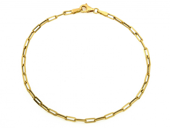 Bransoletka złota modna z dużych ogniw