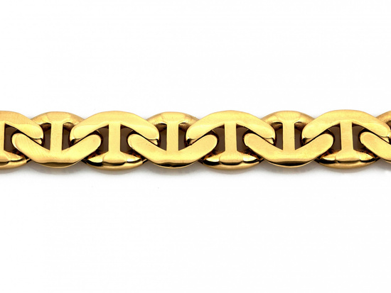 Bransoleta złota męska bardzo gruba  marina