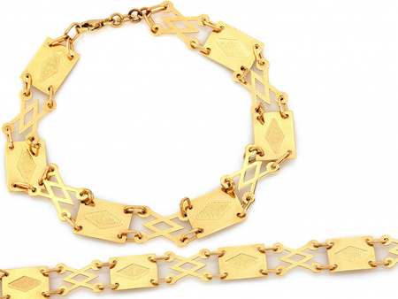 Bransoletka złota ekskluzywna elementowa