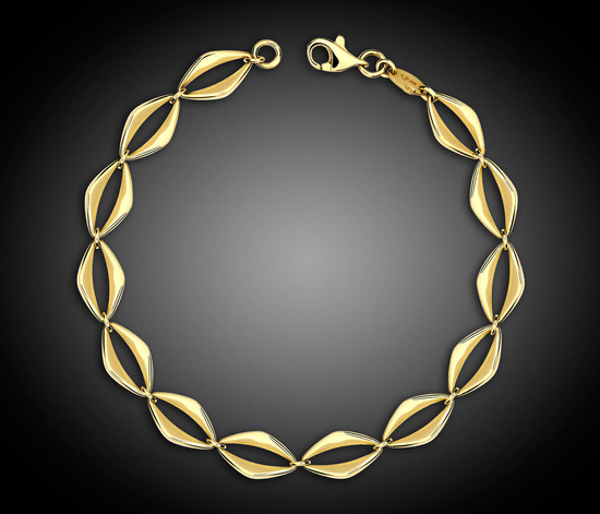 Złota bransoletka 375 klasyczna 