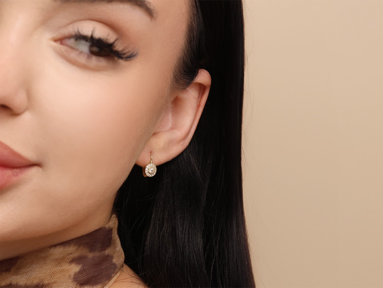 Kolczyki złote angielskie wygodne klasyczne