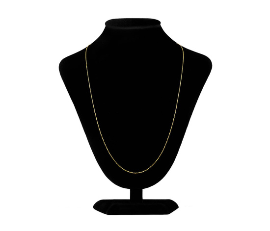 Złoty łańcuszek 585 kulkowy diamentowany 