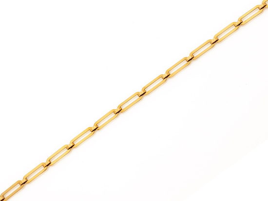 Bransoletka złota z dużych ogniw modna na czasie