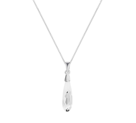Naszyjnik srebrny 925 Swarovski - kropla