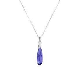 Naszyjnik srebrny 925 Swarovski - kropla