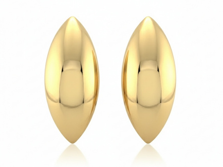 Złote kolczyki angielskie klasyka elegancji