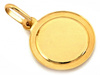 Okrągły diamentowany złoty medalik