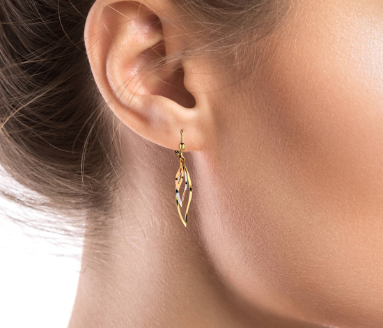 Złote kolczyki 375 - wiszące