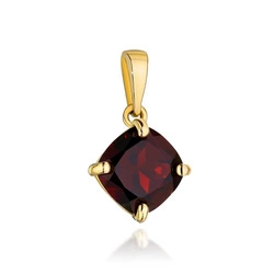 Złota zawieszka 585 z granatem