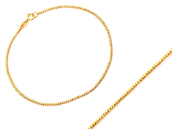 Bransoletka złota diamentowane kuleczki