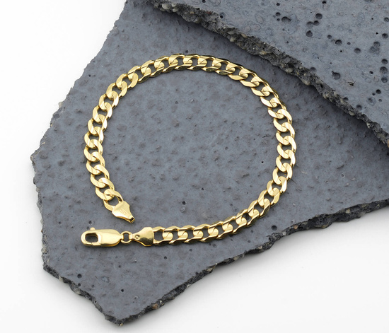 Złota bransoletka 585 pancerka 