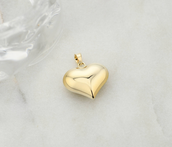 Złota zawieszka 375 - serce, serduszko